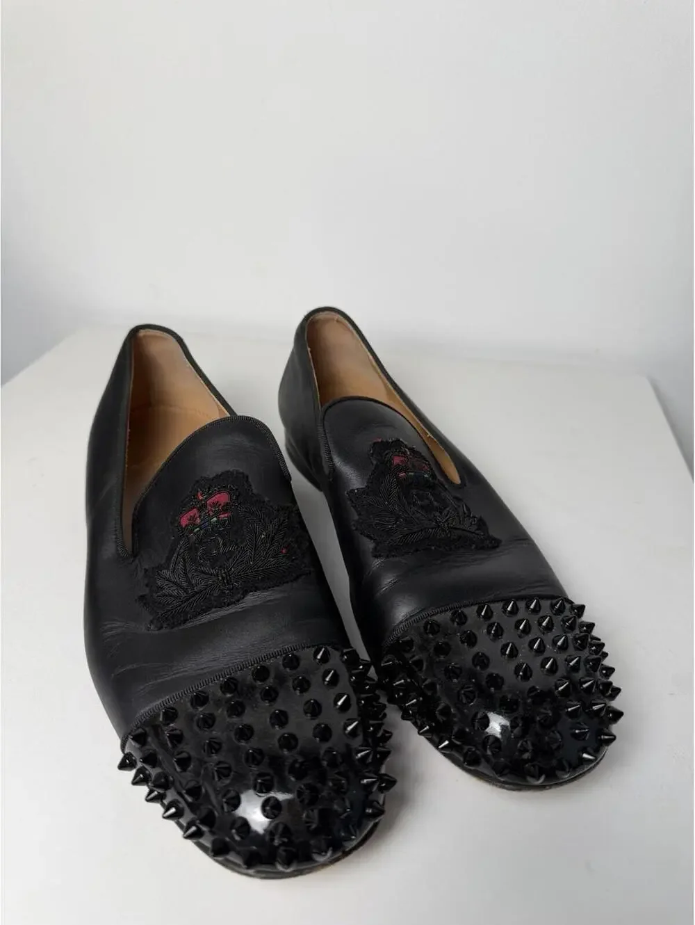 Christian Louboutin Dandelion Spikes Loafers Sz 43.5 US 10.5